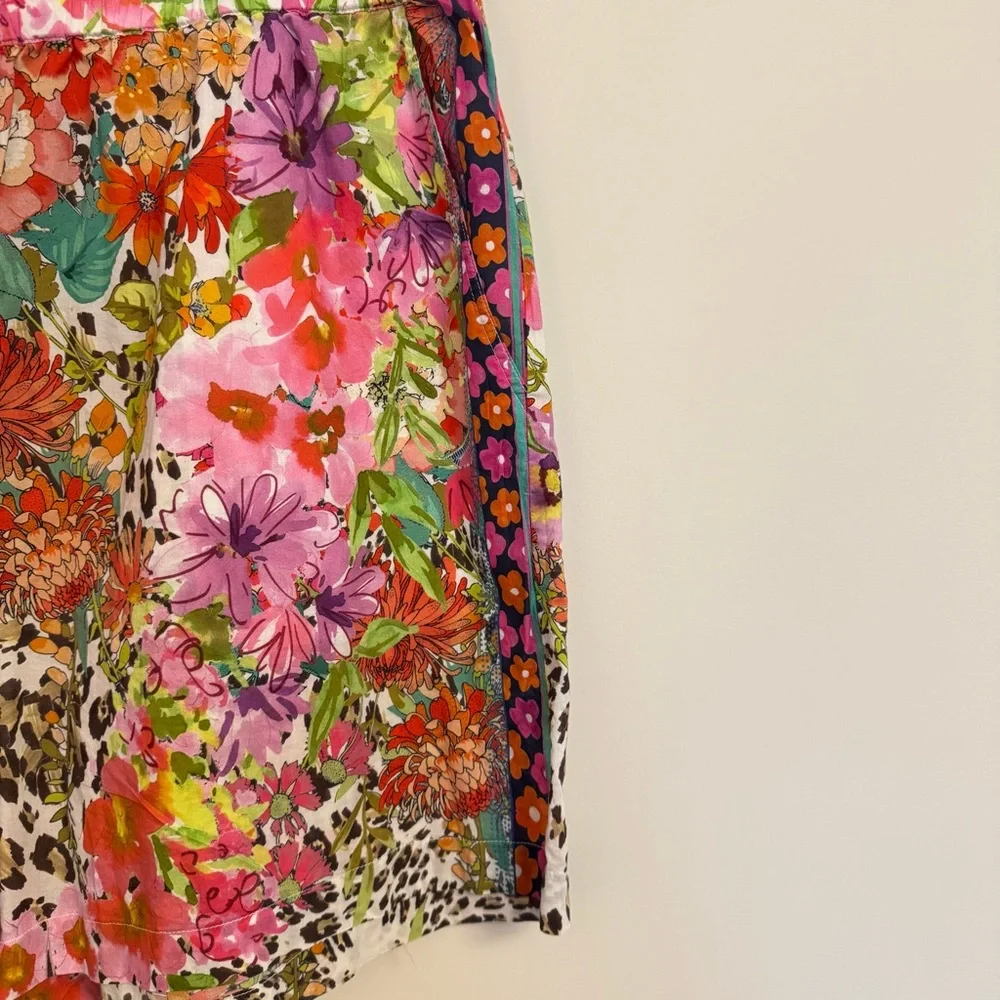 JOHNNY WAS 2 Piece Wild Garden Blouse and Short Set - Women’s Large - Picture 9 of 16